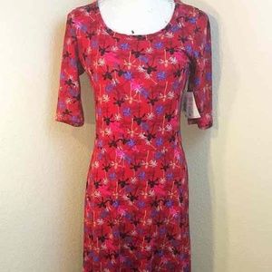 LULAROE Ana--Hawaiian Palm Trees XL-FINAL MARKDOWN